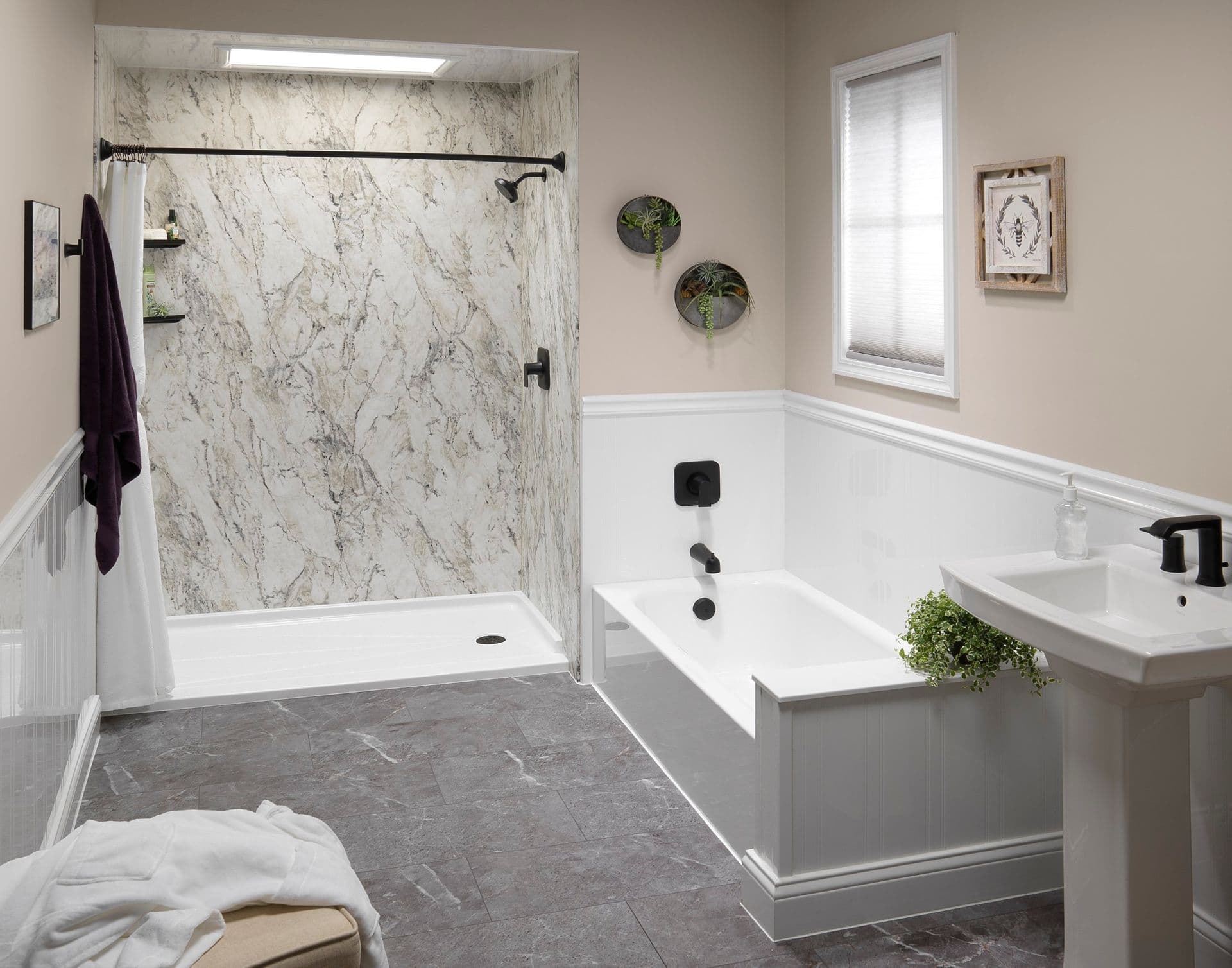 beautiful remodeled bathroom