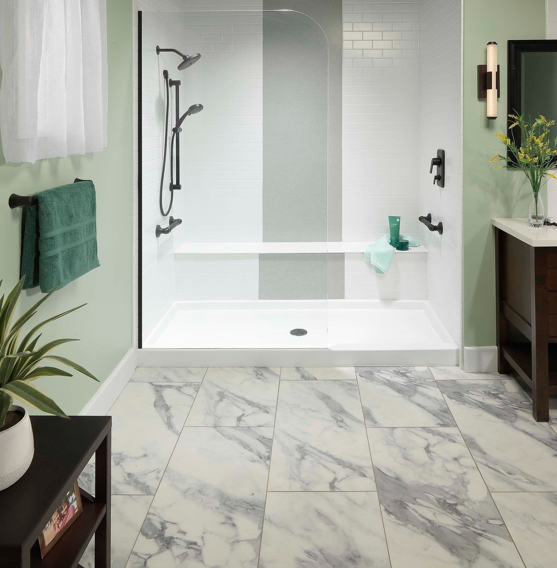 frameless shower